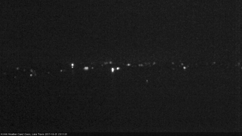 Lake Travis webcam, October 31, 2017 10:30 PM CT