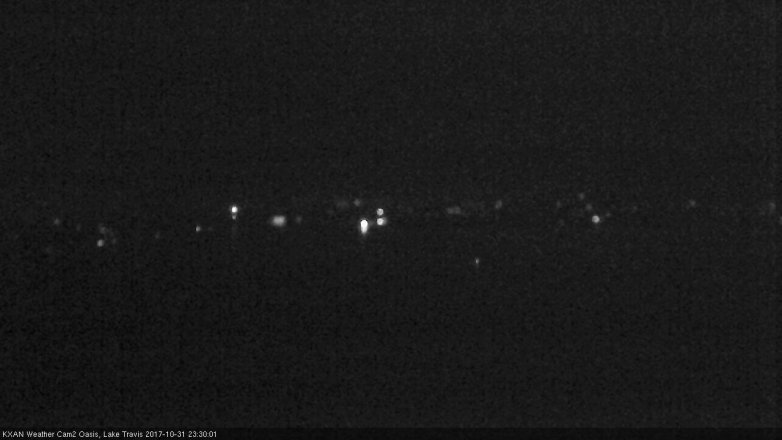 Lake Travis webcam, October 31, 2017 10:40 PM CT