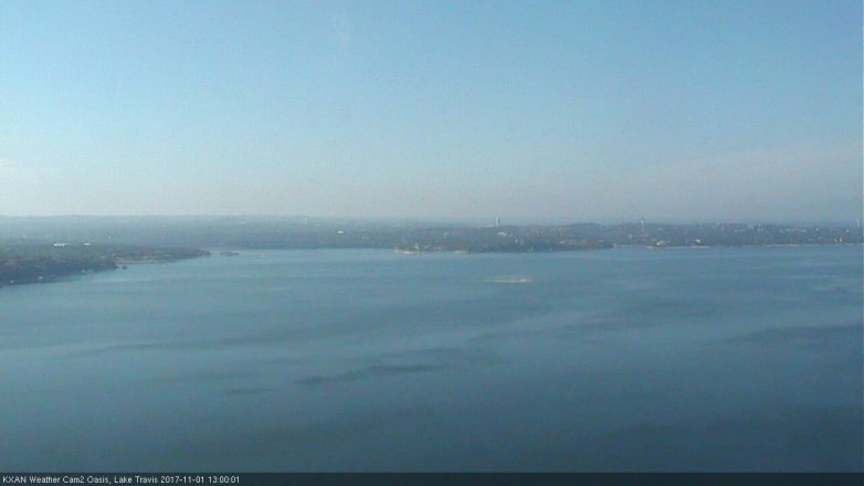 Lake Travis webcam, November 1, 2017 12:05 PM CT