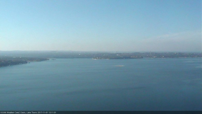 Lake Travis webcam, November 1, 2017 12:25 PM CT