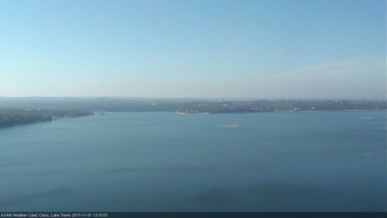 Lake Travis webcam, November 1, 2017 12:30 PM CT