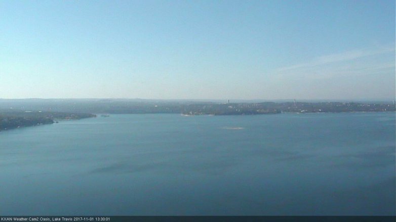 Lake Travis webcam, November 1, 2017 12:50 PM CT