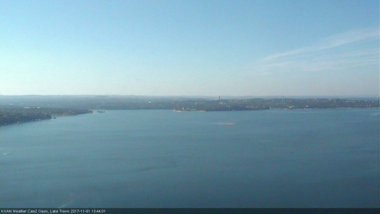 Lake Travis webcam, November 1, 2017 12:55 PM CT