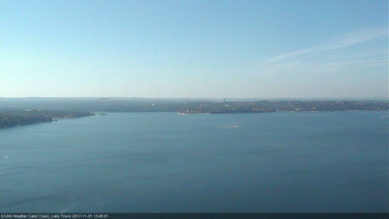 Lake Travis webcam, November 1, 2017 1:00 PM CT