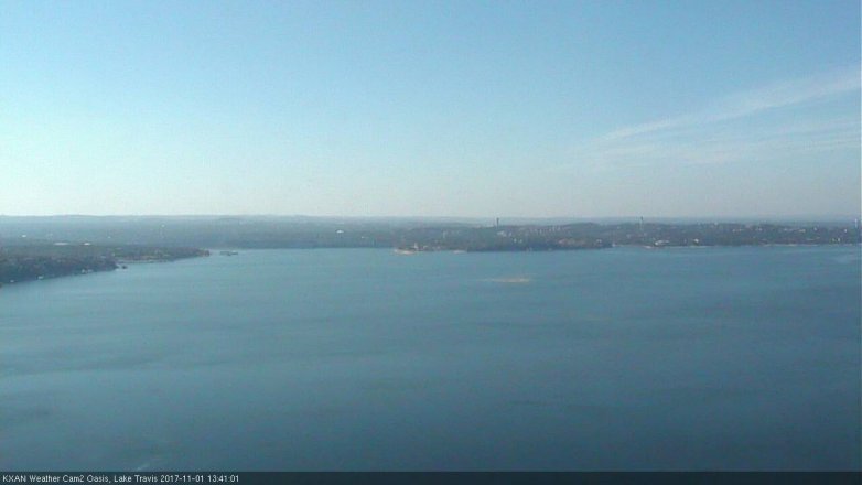 Lake Travis webcam, November 1, 2017 1:05 PM CT