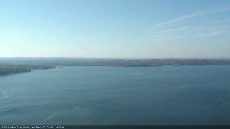 Lake Travis webcam, November 1, 2017 1:15 PM CT