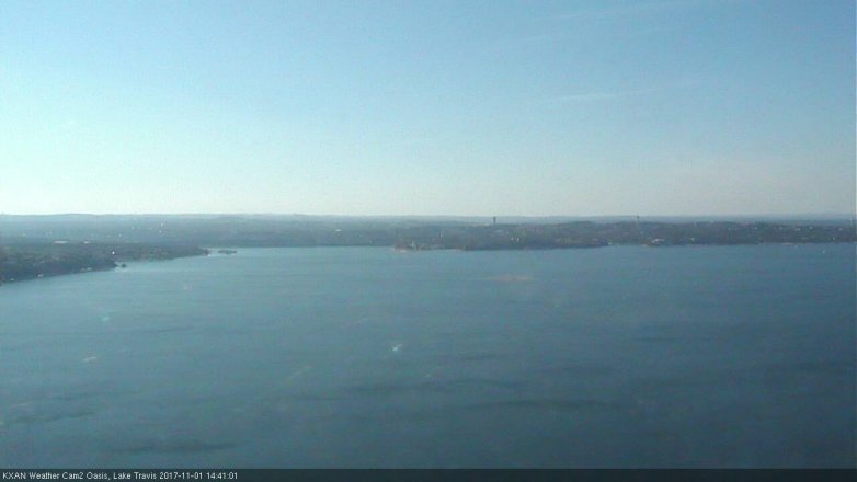 Lake Travis webcam, November 1, 2017 2:00 PM CT