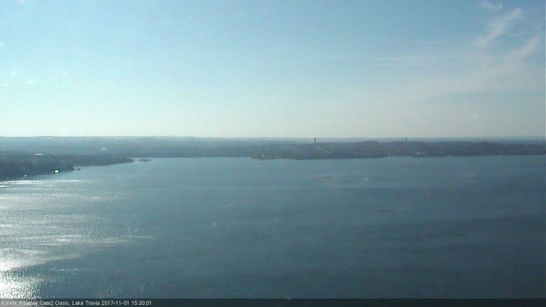 Lake Travis webcam, November 1, 2017 2:35 PM CT