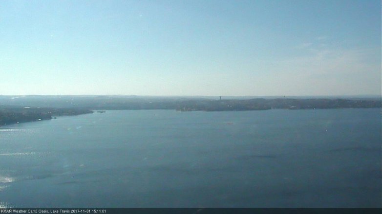 Lake Travis webcam, November 1, 2017 2:40 PM CT