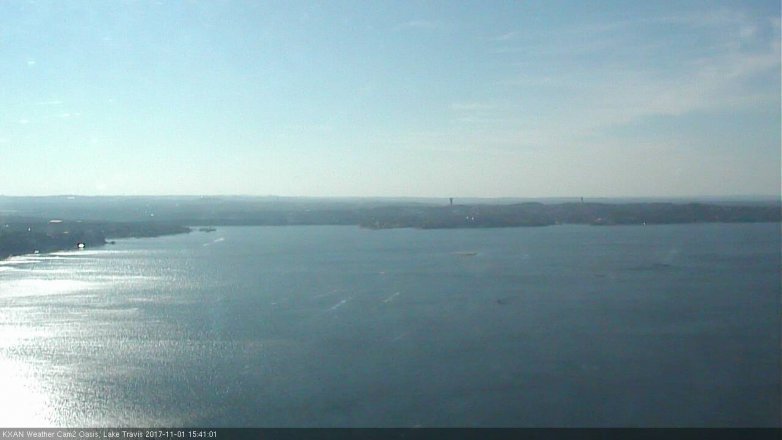 Lake Travis webcam, November 1, 2017 2:55 PM CT