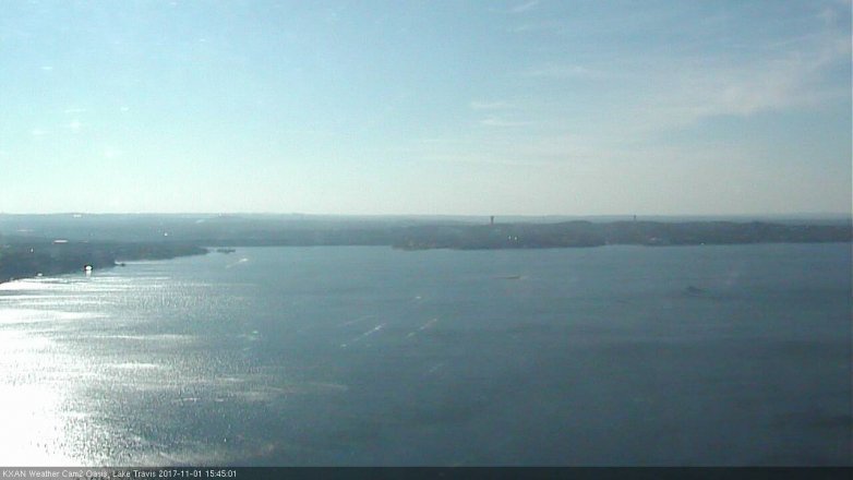 Lake Travis webcam, November 1, 2017 3:00 PM CT