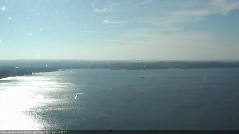 Lake Travis webcam, November 1, 2017 3:10 PM CT