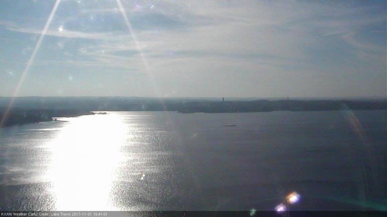 Lake Travis webcam, November 1, 2017 3:55 PM CT
