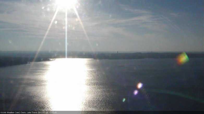 Lake Travis webcam, November 1, 2017 4:40 PM CT