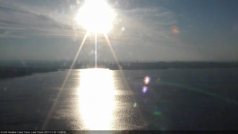 Lake Travis webcam, November 1, 2017 4:55 PM CT