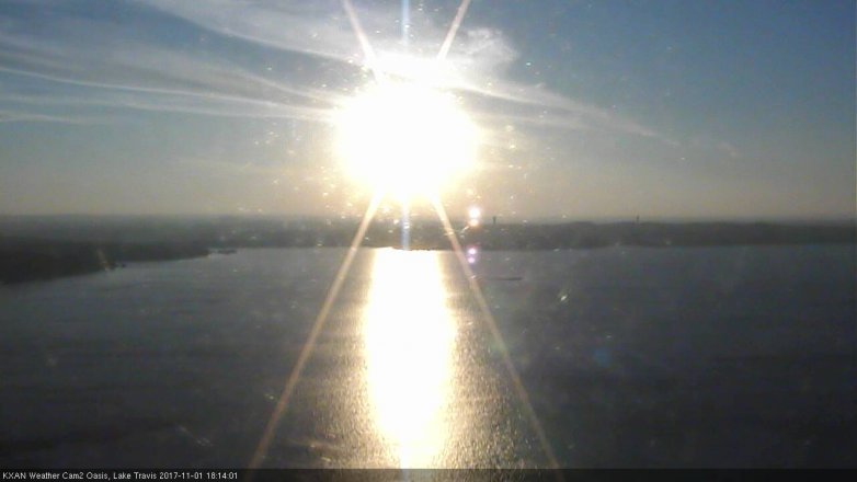 Lake Travis webcam, November 1, 2017 5:20 PM CT