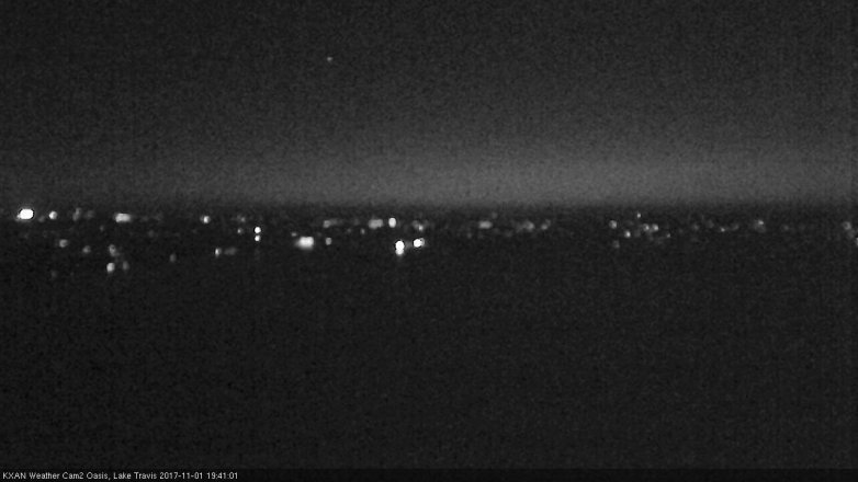 Lake Travis webcam, November 1, 2017 7:05 PM CT