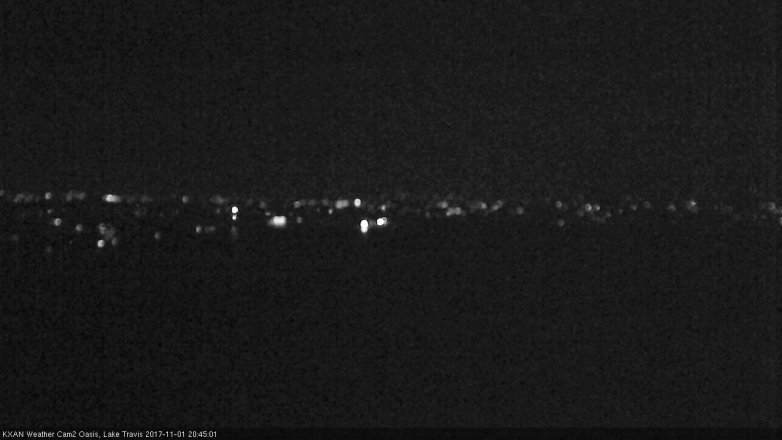 Lake Travis webcam, November 1, 2017 8:15 PM CT