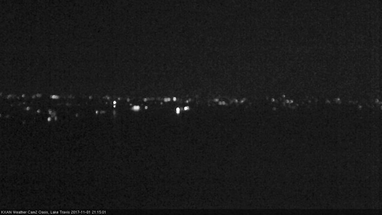 Lake Travis webcam, November 1, 2017 8:25 PM CT