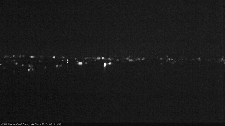 Lake Travis webcam, November 1, 2017 9:00 PM CT