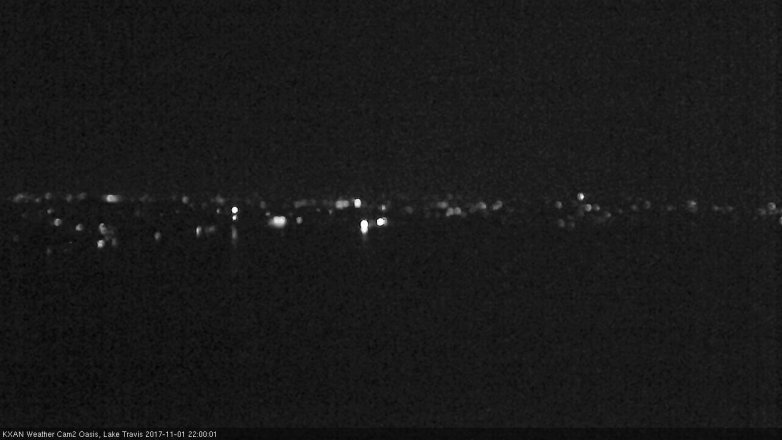 Lake Travis webcam, November 1, 2017 9:25 PM CT