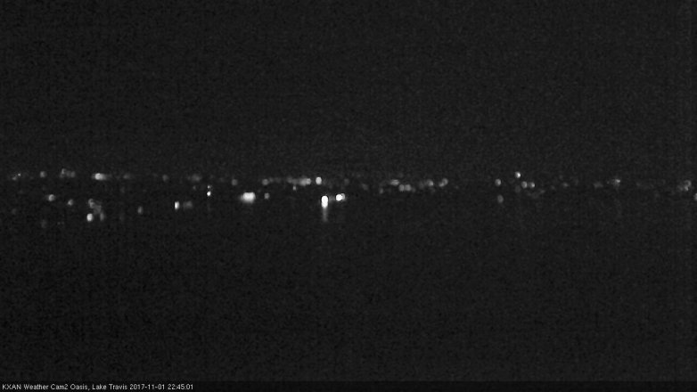 Lake Travis webcam, November 1, 2017 9:55 PM CT