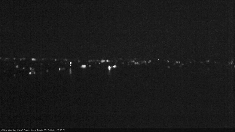 Lake Travis webcam, November 1, 2017 10:25 PM CT