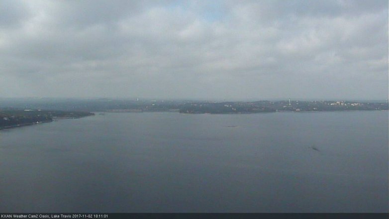Lake Travis webcam, November 2, 2017 9:15 AM CT