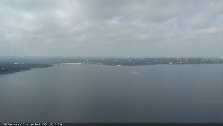 Lake Travis webcam, November 2, 2017 9:20 AM CT