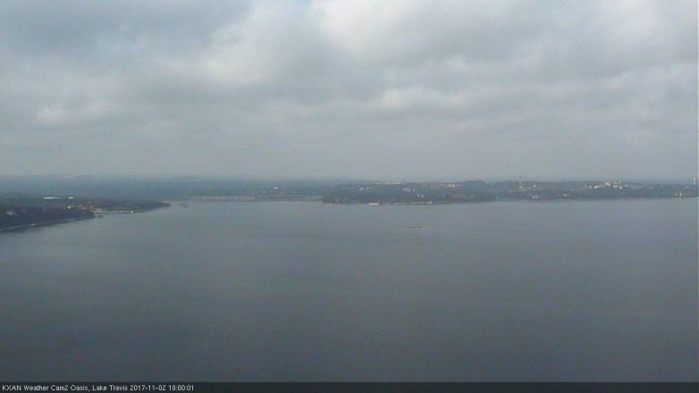 Lake Travis webcam, November 2, 2017 9:25 AM CT