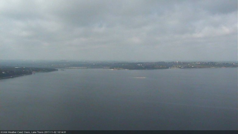 Lake Travis webcam, November 2, 2017 9:30 AM CT