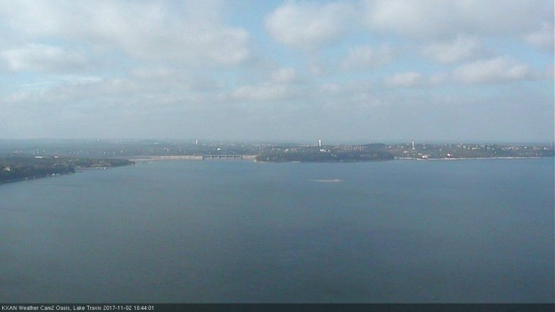Lake Travis webcam, November 2, 2017 9:55 AM CT