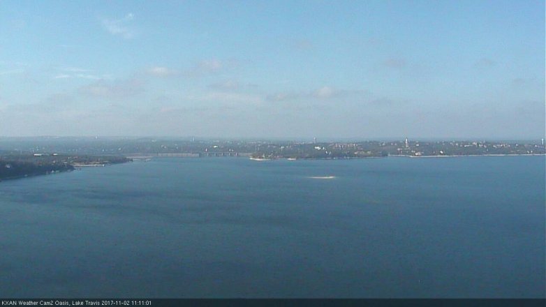 Lake Travis webcam, November 2, 2017 10:20 AM CT