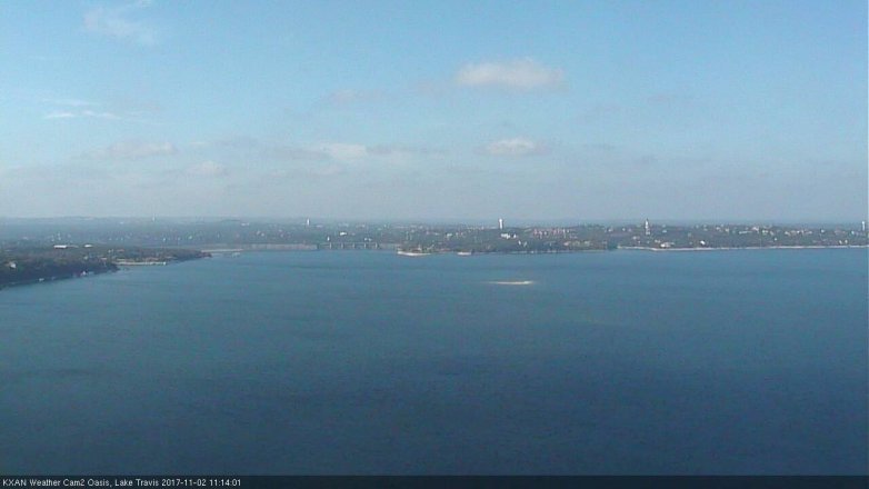 Lake Travis webcam, November 2, 2017 10:25 AM CT