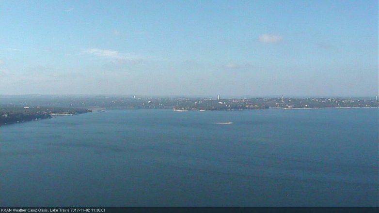 Lake Travis webcam, November 2, 2017 10:55 AM CT