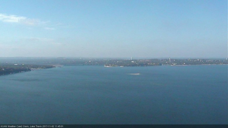 Lake Travis webcam, November 2, 2017 11:05 AM CT