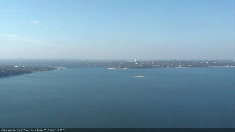Lake Travis webcam, November 2, 2017 11:30 AM CT