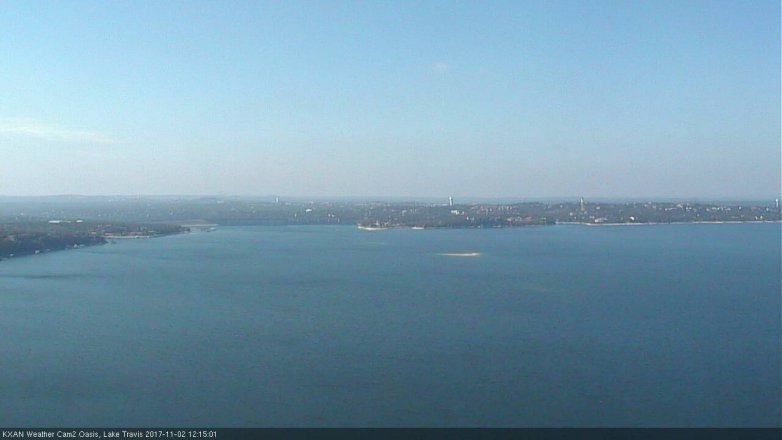 Lake Travis webcam, November 2, 2017 11:40 AM CT