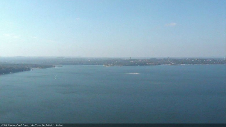 Lake Travis webcam, November 2, 2017 12:10 PM CT