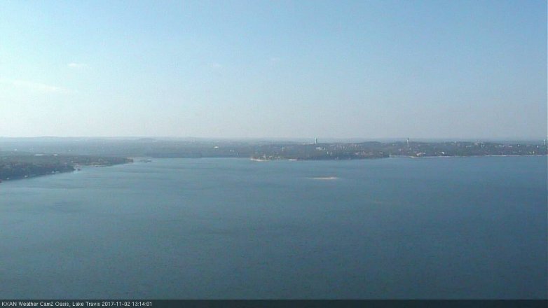 Lake Travis webcam, November 2, 2017 12:35 PM CT