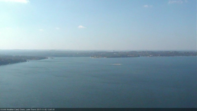 Lake Travis webcam, November 2, 2017 12:50 PM CT