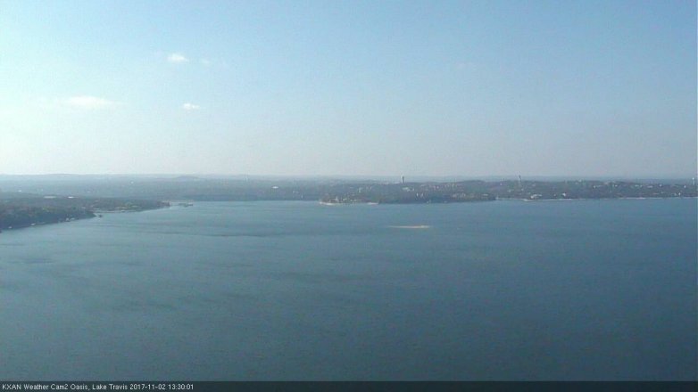 Lake Travis webcam, November 2, 2017 1:00 PM CT