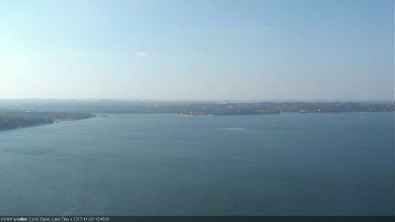 Lake Travis webcam, November 2, 2017 1:05 PM CT