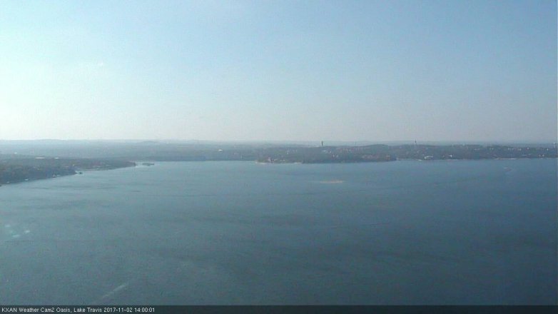 Lake Travis webcam, November 2, 2017 1:15 PM CT