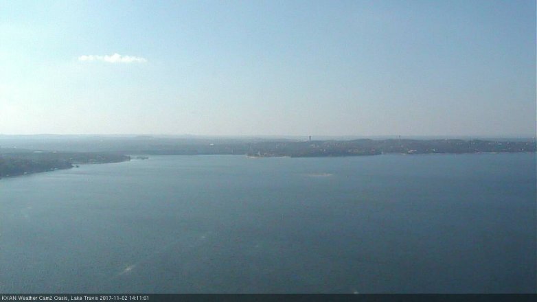 Lake Travis webcam, November 2, 2017 1:30 PM CT
