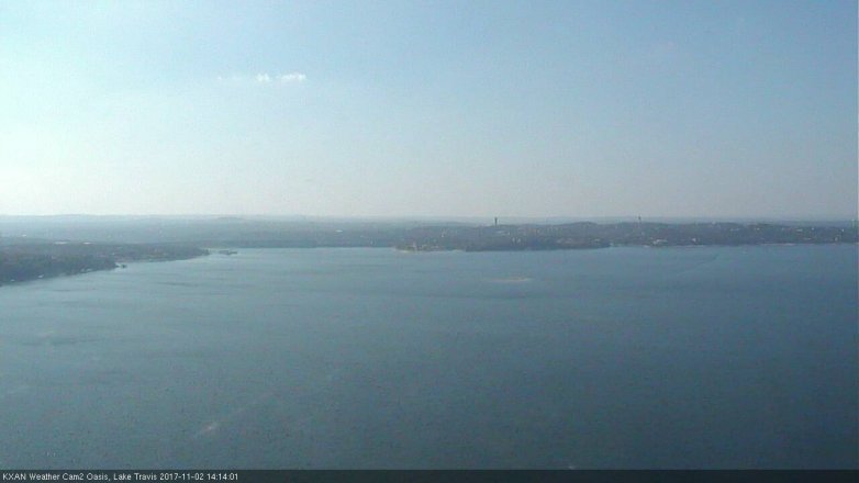 Lake Travis webcam, November 2, 2017 1:35 PM CT