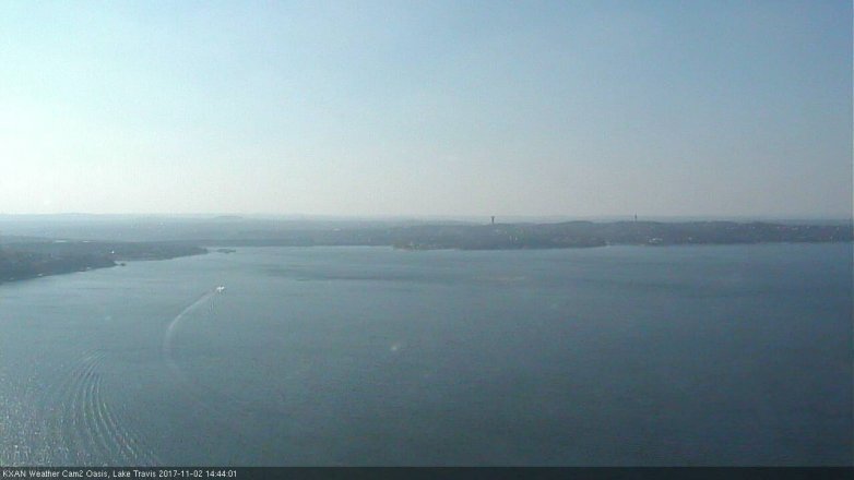 Lake Travis webcam, November 2, 2017 2:10 PM CT