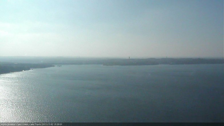 Lake Travis webcam, November 2, 2017 2:55 PM CT