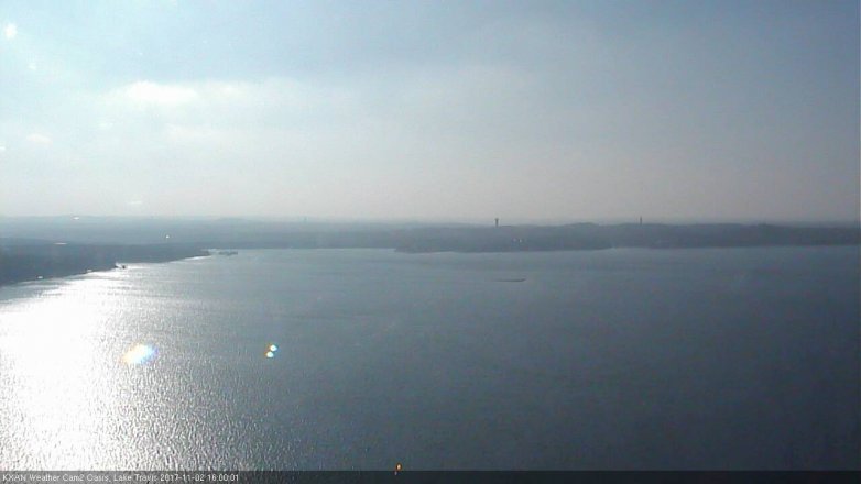 Lake Travis webcam, November 2, 2017 3:10 PM CT