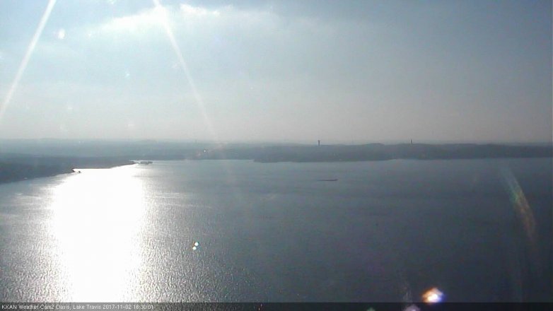 Lake Travis webcam, November 2, 2017 4:00 PM CT